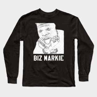 Biz Markie // white retro Long Sleeve T-Shirt